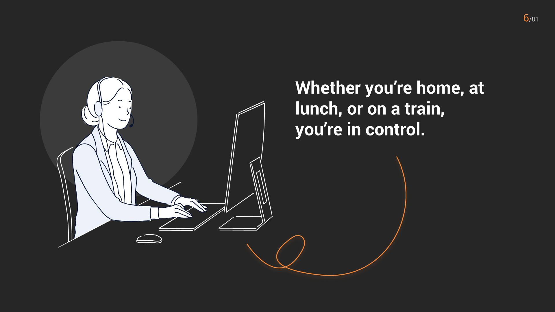 Business Finance Dark slide 6